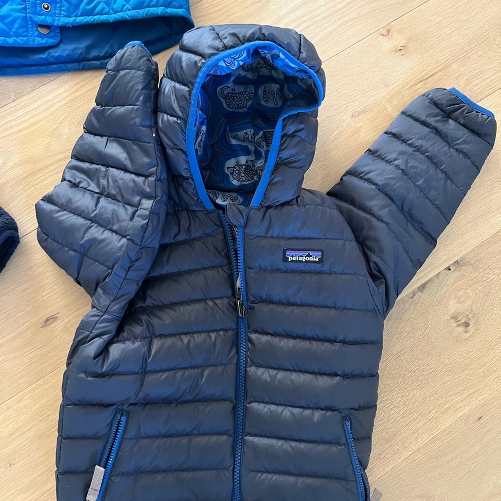 Patagonia boys reversible down sweater hoody
